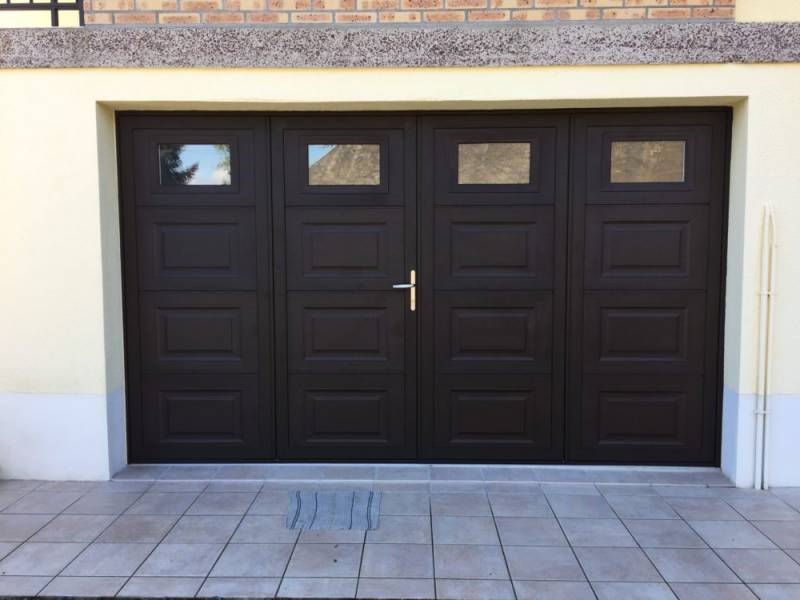 POSE D'UNE PORTE DE GARAGE BATTANTE SUR MONTREAL PROCHE DE CARCASSONNE